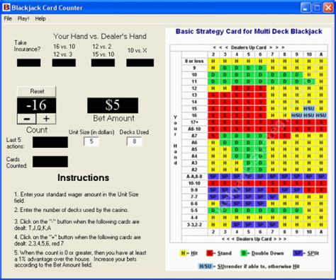 blackjack card counting software|Download .